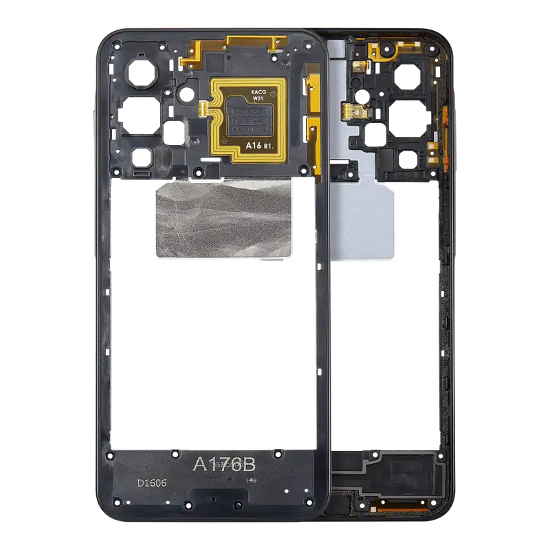 Carcasa de marco intermedio negra como se muestra — Samsung Galaxy A17 5G